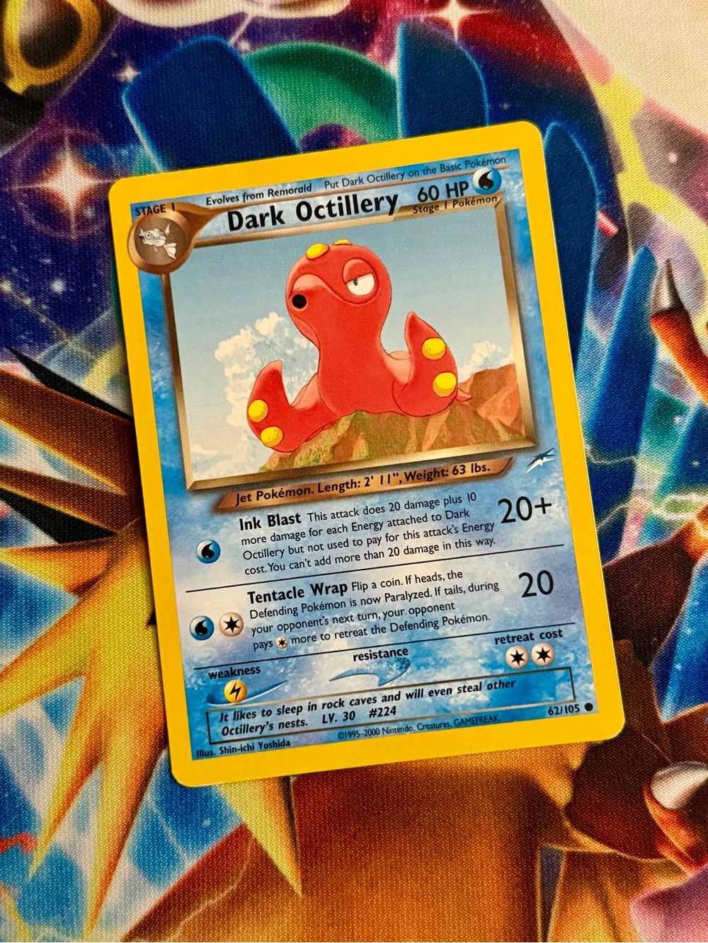 Pokemon Dark Octillery Neo Destiny card